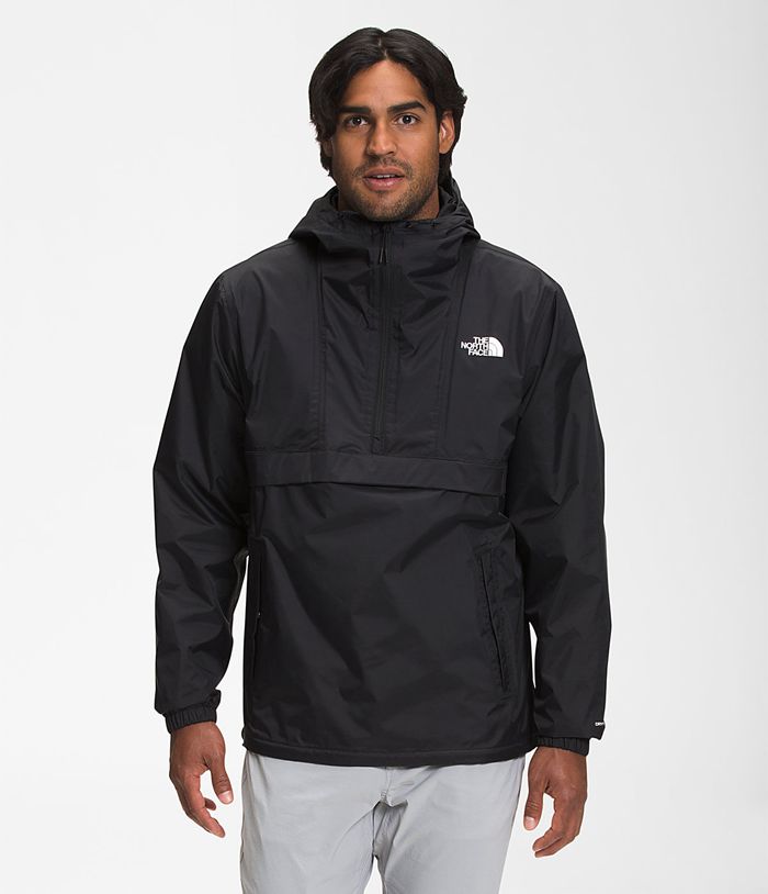 Casaca Impermeable The North Face Hombre Antora Anorak Negras - Peru 89057ISYN